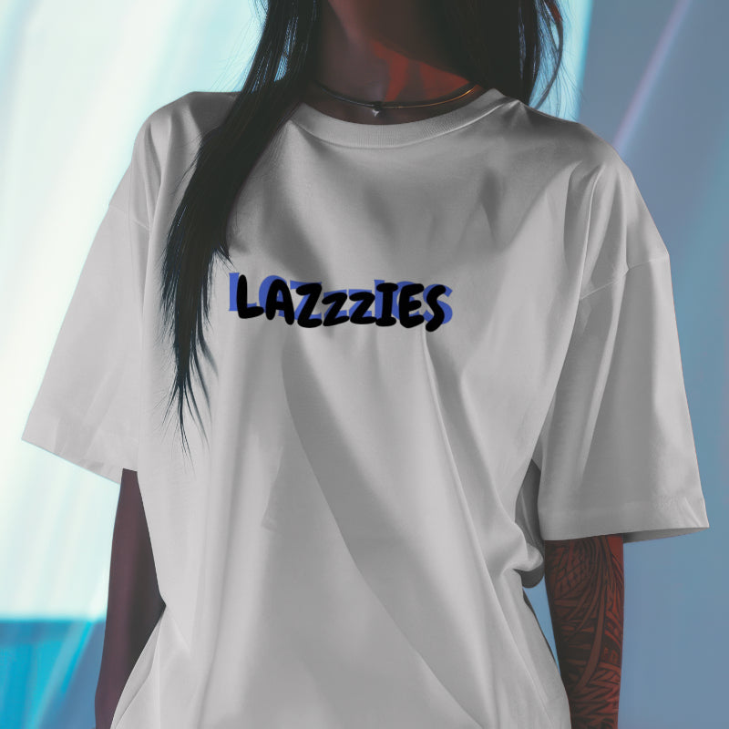 LAZzzIES Official Oversized Graphic Placement T-Shirt