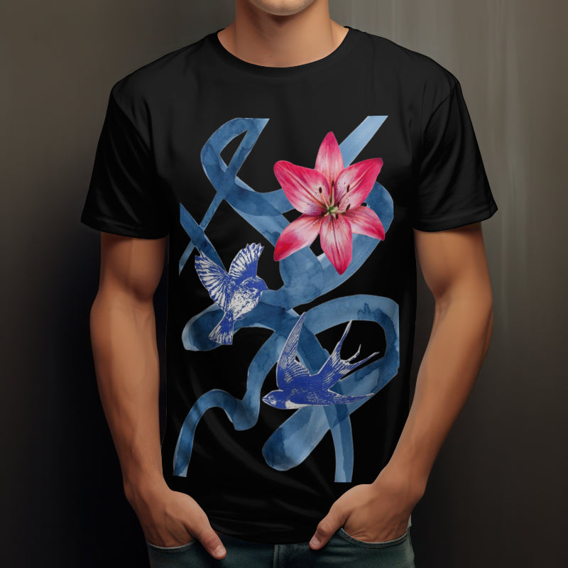 "Black" Oversized Graphic Printed T-Shirt