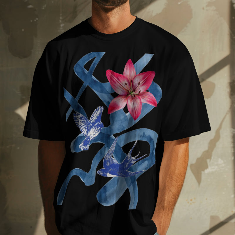 "Black" Oversized Graphic Printed T-Shirt